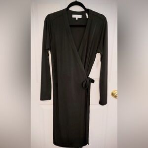 NWT Lark & Ro black wrap dress